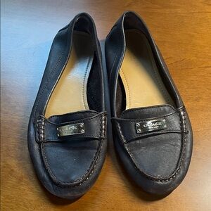 Coach Dark brown Fredrica Leather Loafers for Women